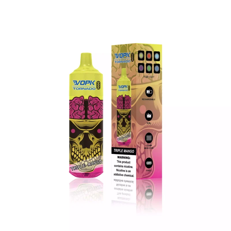 VOPK TORNADO 9000 Puffs 0 2 3 5 Low Nicotine Rechargeable Disposable Vape Wholesale 600 Mah Bottom LED 2025 Hot Original Factory 13 scaled